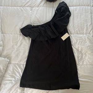 Black One Shoulder Dress NWT
